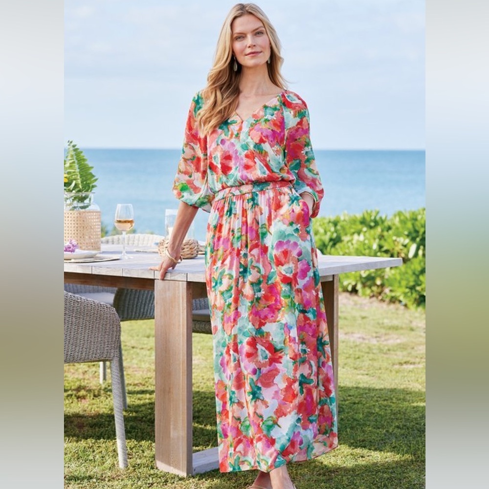 NEW | Soft Surroundings | Evalina Maxi Dress